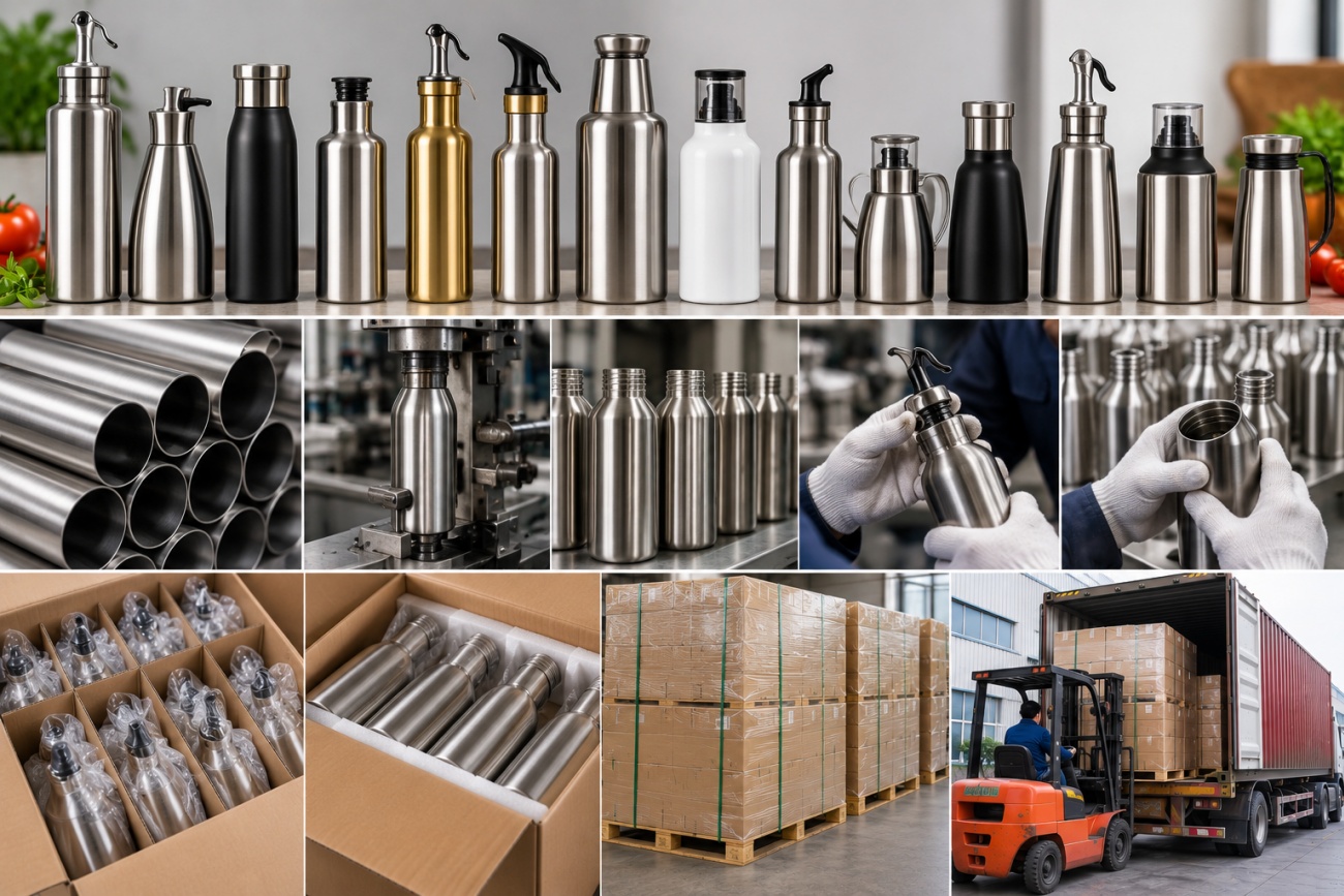 Steel Oil Bottles Steel Oil Bottles