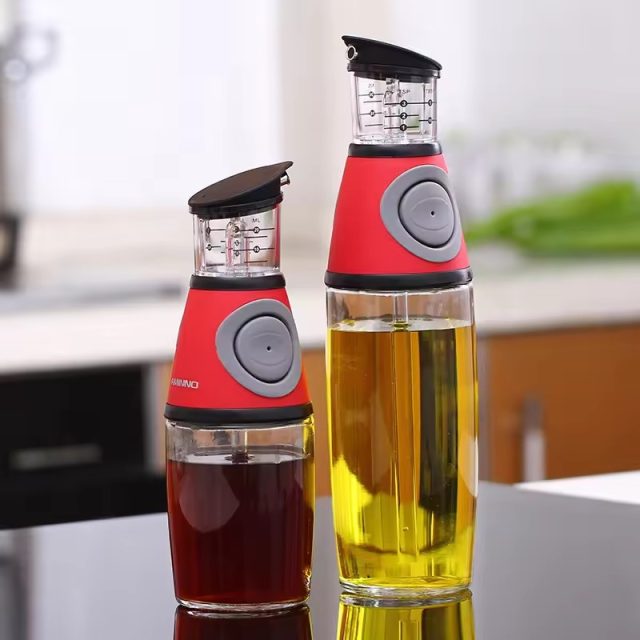 Storage bottle with lid cooking oil bottle 3