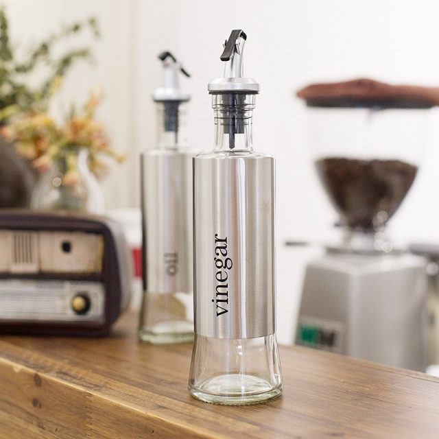 Transparent glass oil bottle glass press 3 Transparent glass oil bottle glass press 3