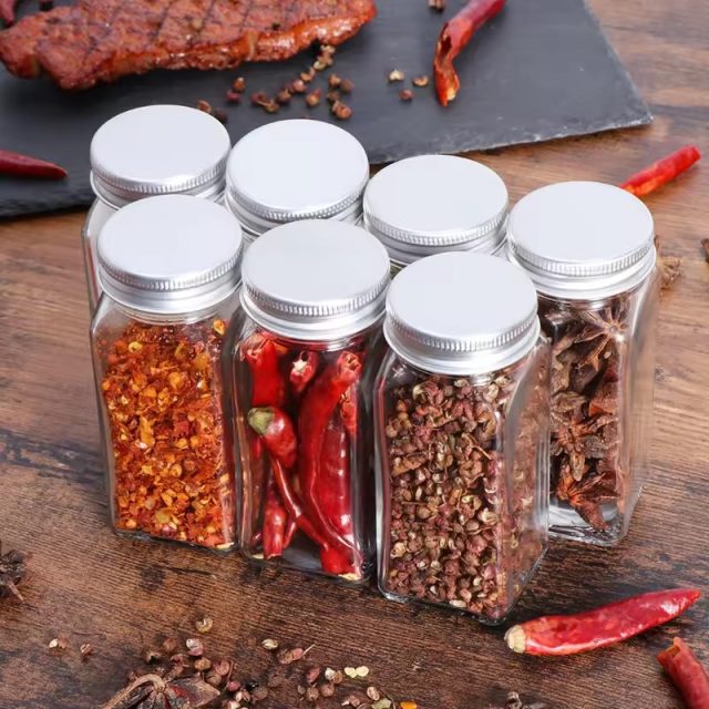 4 ounce Cruet glass spice jar 5 4 ounce Cruet glass spice jar 5