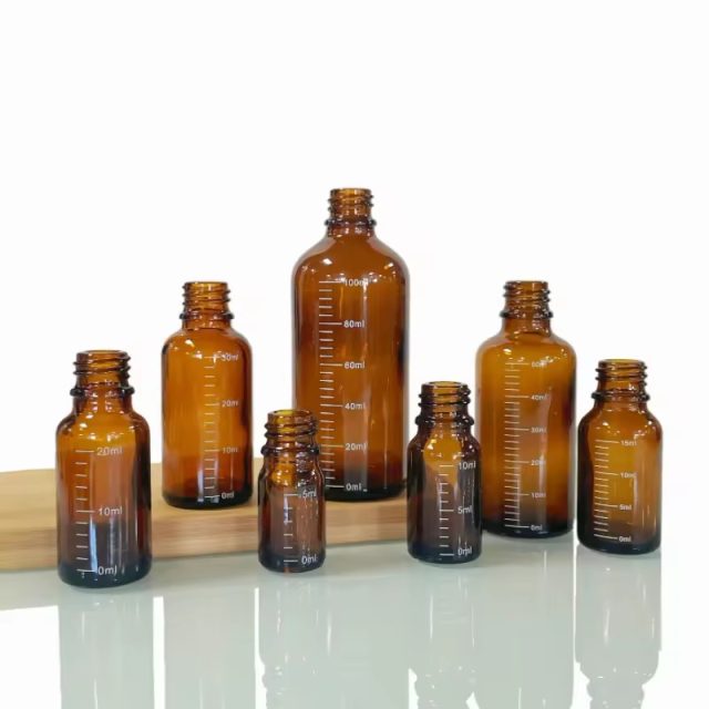 Amber glass essential oil bottle 4 Amber glass essential oil bottle 4