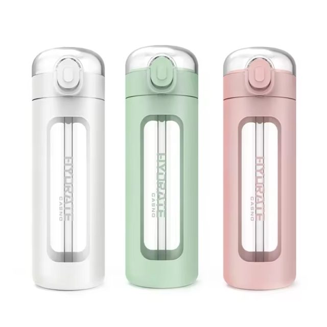 Bamboo covered silicone covered glass water bottle 1 1 Bamboo covered silicone covered glass water bottle 1 1