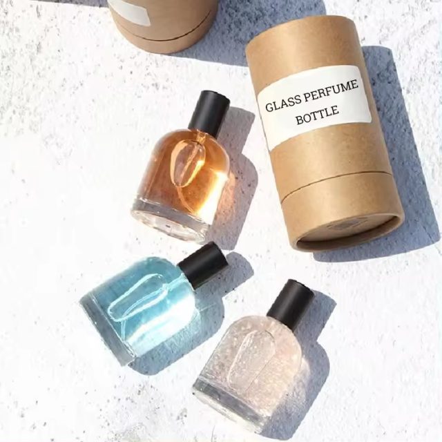 Black cap glass spray perfume bottle 5 Black cap glass spray perfume bottle 5