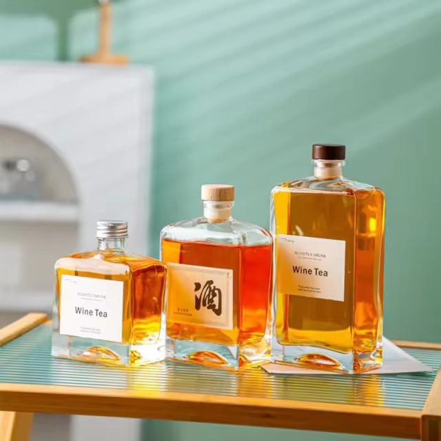 Coffee cold brewed tea spirit glass bottle 4