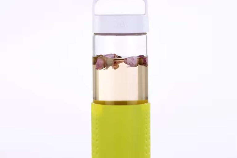 Customized glass water bottle with protective cover 3 Customized glass water bottle with protective cover 3