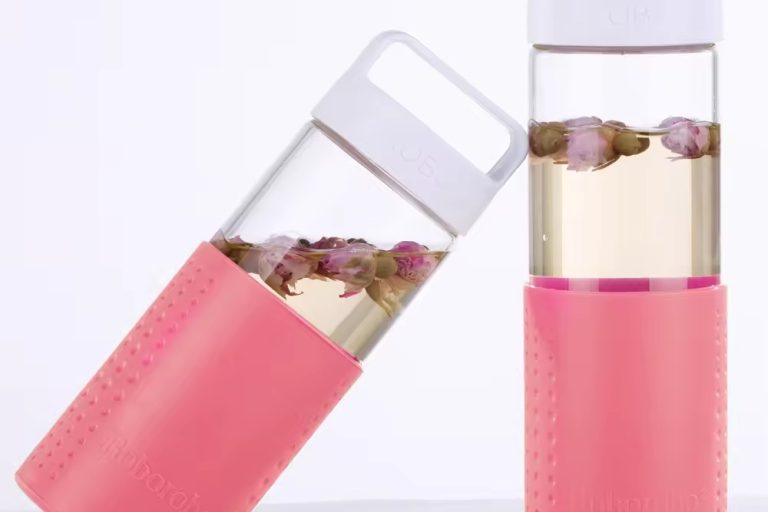 Customized glass water bottle with protective cover 5 Customized glass water bottle with protective cover 5