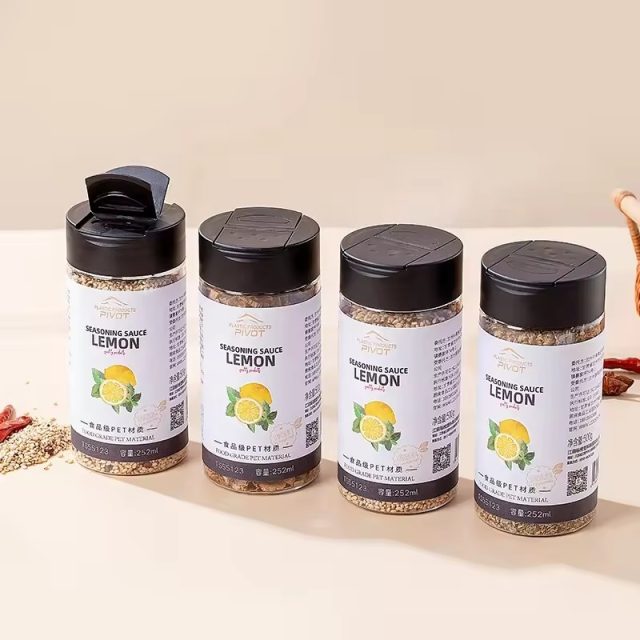 Glass salt and pepper seasoning shaker 2 Glass salt and pepper seasoning shaker 2