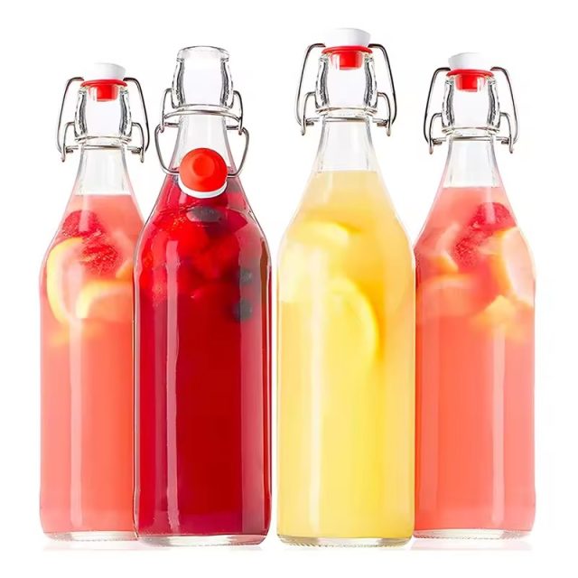 Glass shake top bottle with airtight cap 4