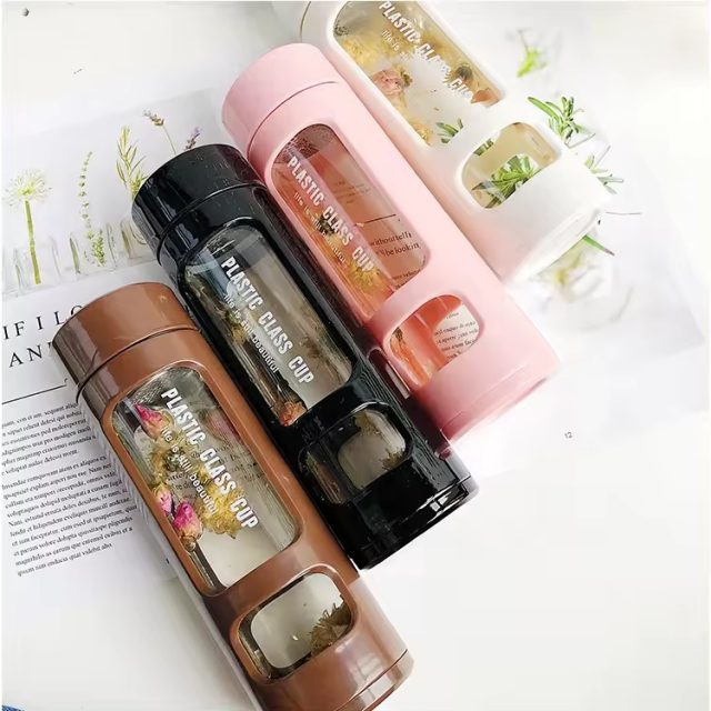 Juice Shaker with Bamboo Cap Tea Bottle 2 1 Juice Shaker with Bamboo Cap Tea Bottle 2 1