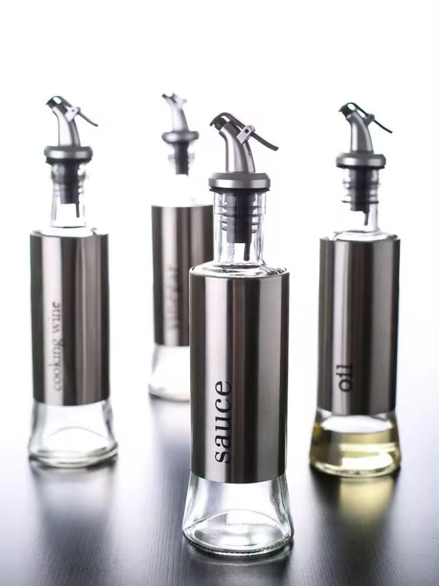Stainless steel oil bottle olive oil distributor 3 Stainless steel oil bottle olive oil distributor 3
