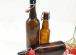 Swinging cap sealed glass beer bottle 6