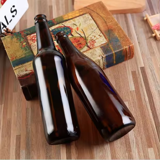 clear amber colour glass bottle for beer 3